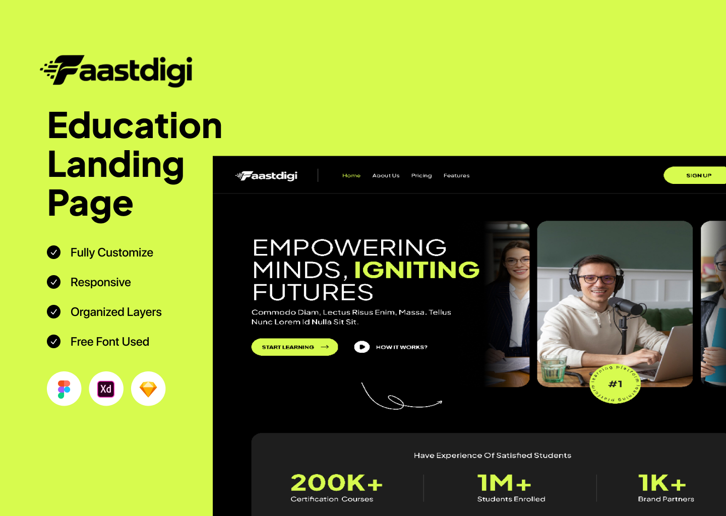 Education Landing Page